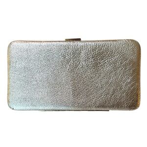 Vintage Wilsons Leather Y2K Soft Silver Metallic Clutch